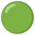Groene cirkel-emoji op Google