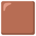 Brown Square emoji on Google