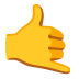 Call Me Hand emoji on Google