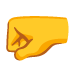 Left-Facing Fist emoji on Google