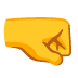 Right-Facing Fist emoji on Google