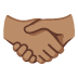 Emoji Stretta di mano: carnagione olivastra su Google
