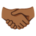 Emoji Stretta di mano: carnagione abbastanza scura su Google
