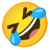 Rolling on the Floor Laughing emoji on Google