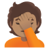 Person Facepalming: Medium Skin Tone emoji on Google