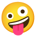 Zany Face emoji on Google