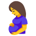 Pregnant Woman emoji on Google