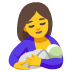 Breast-Feeding emoji on Google