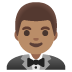 Emoji Uomo in smoking: carnagione olivastra su Google