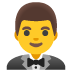 Emoji Uomo in smoking su Google