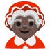 Emoji Mamma Natale: carnagione scura su Google
