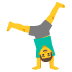 Man Cartwheeling emoji on Google