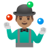 Emoji Lelaki menjugel: ton kulit sederhana pada Google