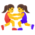 Ringende Frauen-Emoji auf Google