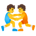 People Wrestling emoji on Google
