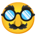 Emoji Muka samaran pada Google