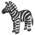Zebra-emoji op Google