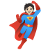 Superhero: Light Skin Tone emoji on Google