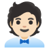 Office Worker: Light Skin Tone emoji on Google