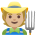 Emoji Petani: ton kulit sederhana cerah pada Google