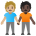 อีโมจิ คนจับมือกัน: โทนผิวสีขาวเหลือง โทนผิวสีเข้ม บน Google