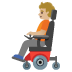 Emoji Người trên xe lăn điện: màu da sáng trung bình trên Google