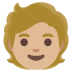Emoji Persona: carnagione abbastanza chiara su Google