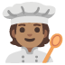 Cook: Medium Skin Tone emoji on Google