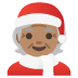 Emoji Orang claus: ton kulit sederhana pada Google