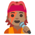 Emoji Cantante: carnagione olivastra su Google
