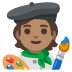 Emoji Artis: ton kulit sederhana pada Google
