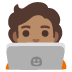 Technologist: Medium Skin Tone emoji on Google