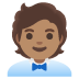 Office Worker: Medium Skin Tone emoji on Google