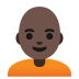 Emoji Persona: carnagione scura e calvo su Google