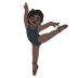 Emoji Persona che danza: carnagione scura su Google