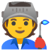 Emoji Ouvrier (tous genres) sur Google
