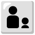 Family: Adult, Child emoji on Google