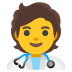 Health Worker emoji on Google