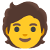 Person emoji on Google