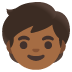 Google üzerinde Çocuk: orta koyu cilt tonu emojisi
