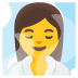 Woman in Steamy Room emoji on Google