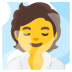 Person in Steamy Room emoji on Google