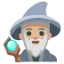 Emoji Ahli sihir lelaki: ton kulit sederhana cerah pada Google