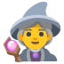 Magierin-Emoji auf Google