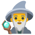 Emoji Homem mago no Google