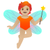 Fairy: Medium-Light Skin Tone emoji on Google