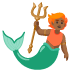 Wassermensch: mitteldunkle Hautfarbe-Emoji auf Google