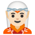 Emoji Elfo: carnagione chiara su Google