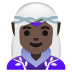Emoji Nữ quỷ: màu da tối trên Google
