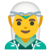 Emoji Elfo homem no Google